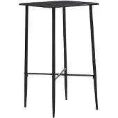vidaXL Barkruk, zwart, 60 x 60 x 111 cm, MDF