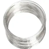Creativ Company Memory Wire, dikte 0,8 mm, d: 6 cm, 1 stuk, verzilverd