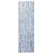 vidaXL Vliegengordijn 118x220 cm chenille zilverkleurig