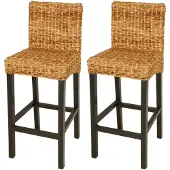 vidaXL Barkrukken 2 st abaca