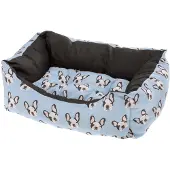Blokker Ferplast Dierenmand Coccolo 55 X 45 Cm Katoen Blauw/zwart