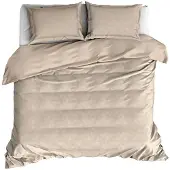 De Witte Lietaer Dekbedovertrek Motion Sandshell Satijn-200 x 200 / 220 cm | 2-Persoons