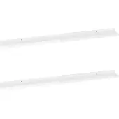 vidaXL Wandschappen 2 st 100x9x3 cm hoogglans wit