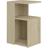 vidaXL Bijzettafel 36x30x56 cm bewerkt hout sonoma eikenkleurig