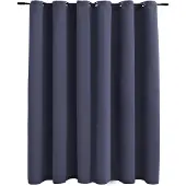 vidaXL Gordijn verduisterend met metalen ringen 290x245 cm antraciet
