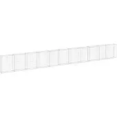 vidaXL Schanskorfmuur met deksels 900x30x100 cm gegalvaniseerd staal