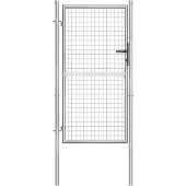 vidaXL Tuinpoort gegalvaniseerd staal 105x150 cm zilver