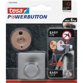 Blokker 2x Tesa Powerbutton Haakjes Large Vierkant - Handdoekhaakjes
