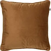 Dutch decor - FINN - Sierkussen 60x60 cm - velvet - effen kleur - Tobacco Brown - bruin
