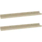 vidaXL Wandplanken 2 st Sonoma eiken 60x9x3 cm