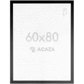 Acaza Fotolijst 60x80 cm - Fotokader in MDF Hout - Zwart