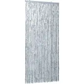 vidaXL Vliegengordijn 100x220 cm chenille wit en grijs