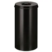V-Part Staal Prullenbak 50 L 63 cm (H) Zwart