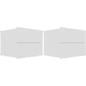 vidaXL Nachtkastjes 2 st 40x30x30 cm bewerkt hout wit