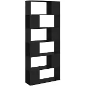 vidaXL Boekenkast/kamerscherm 80x24x186 cm bewerkt hout zwart