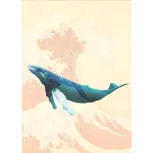 Komar Vliesbehang Digitale print vlies - Whale Voyage - Afmeting 200 x 280 cm