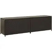 vidaXL Tuinbox 200x50x60 cm poly rattan bruin