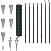 vidaXL Euro hek 10x1,7 m groen