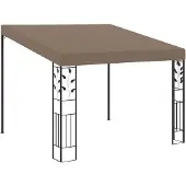 vidaXL Wandpaviljoen, 3x3x2,5 meter, taupekleurig