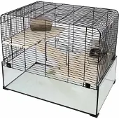 Gebr. De Boon Interzoo hamsterkooi Vision 58 zwart Interzoo