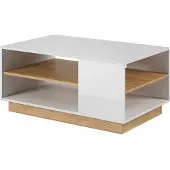 Meubella Salontafel Ashley - Wit - Eiken - 100 cm