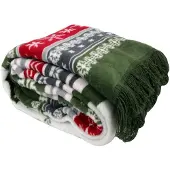 Unique living | plaid rudolf 150x200cm green