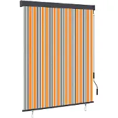 vidaXL Rolgordijn voor buiten 140x250 cm geel en blauw