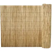vidaXL Tuinscherm 500x100 cm riet