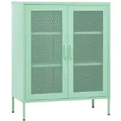 vidaXL Opbergkast 80x35x101,5 cm staal mint