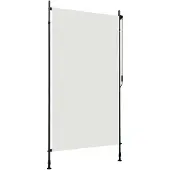 vidaXL Rolgordijn voor buiten 120x270 cm crème