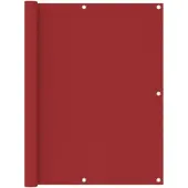 vidaXL Balkonscherm 120x500 cm oxford stof rood