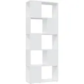 vidaXL Boekenkast/kamerscherm 60x24x155 cm bewerkt hout wit