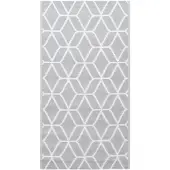 vidaXL Buitenkleed ARAKIL 120x180 cm PP grijs