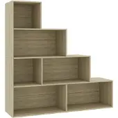 vidaXL Boekenkast/kamerscherm 155x24x160 cm bewerkt hout sonoma eiken