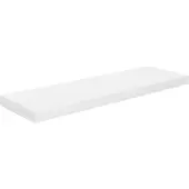 vidaXL Wandschap zwevend 80x23,5x3,8 cm MDF hoogglans wit