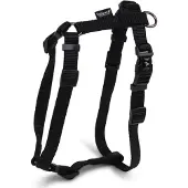 Blokker Dierenbenodigdheden Vadigran H-harnas Classic Nylon Zwart 56-77cmx25mm L