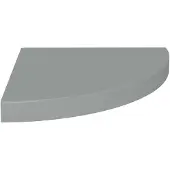 vidaXL Hoekschap zwevend 35x35x3,8 cm MDF grijs
