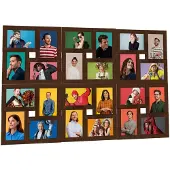 vidaXL Fotolijst voor 24x(10x15 cm) foto MDF donkerbruin
