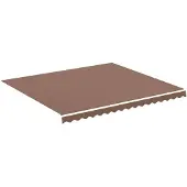 vidaXL Vervangingsdoek voor luifel 400x350 cm polyester bruin
