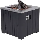 Garden Impressions Cozy Living sfeerhaard Faro 80x80 cm zwart