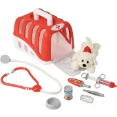 Klein Set vétérinaire avec chien, cage et accessoires