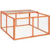 vidaXL Konijnenhok 124x120x60 cm massief vurenhout