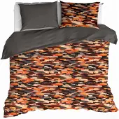 De Witte Lietaer Dekbedovertrek Rothko Orange Rust Flanel-240 x 200 / 220 cm | Lits-Jumeaux