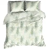 Satin d'or Dekbedovertrek Felci Groen - 140x200/220 cm | 1-persoons