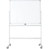 Ivol Verrijdbaar whiteboard - Dubbelzijdig en magnetisch - 90x120 cm - Wit