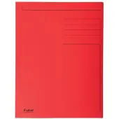 Exacompta 50x FOREVER bedrukte map met 3 kleppen - 280gm2 - 24x32 cm voor A4 - Rood - 448003E