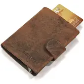 Figuretta -pasjeshouder-RFID -Card Protector- Creditcardhouder - Leer - Hunter Oily