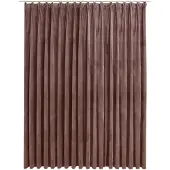 vidaXL Gordijn verduisterend met haken 290x245 cm fluweel antiekroze