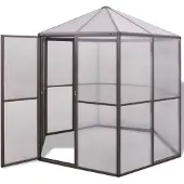 vidaXL Tuinkas 240x211x232 aluminium