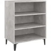 vidaXL Dressoir 57x35x70 cm bewerkt hout betongrijs